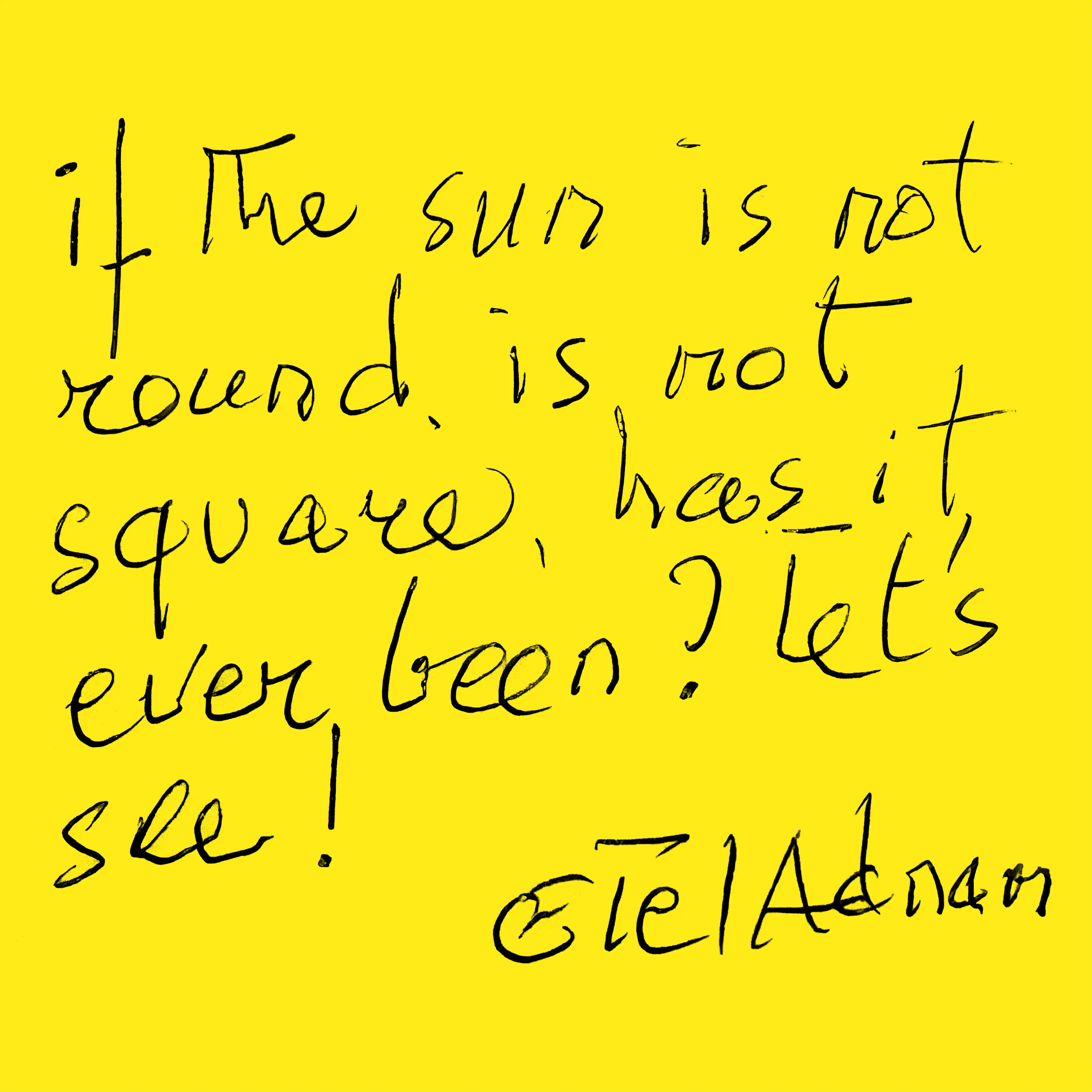 Etel Adnan Post-it Notes46