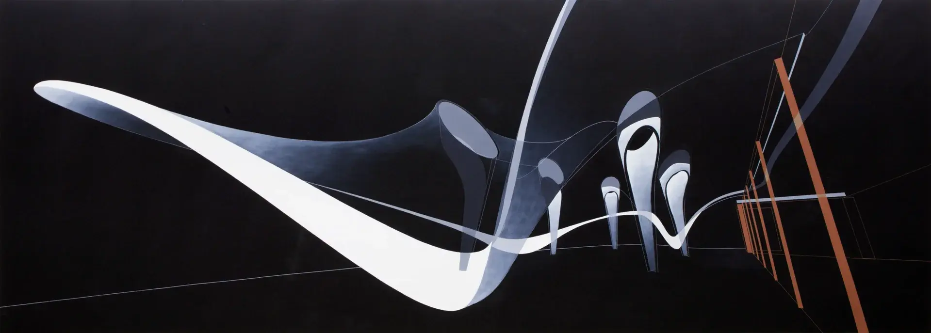 3. Serpentine North Gallery, Perspective painting of the Serpentine extension - 1920 x 687